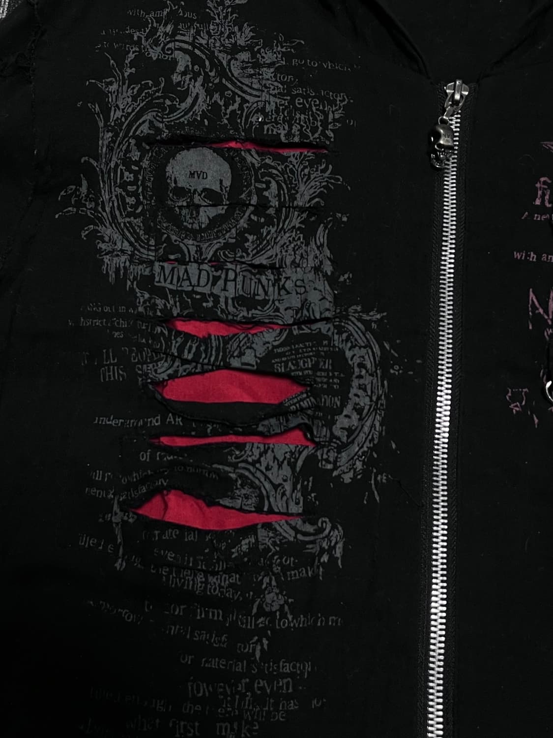 Mad Punk chain hooded zip-up L 상품이미지4