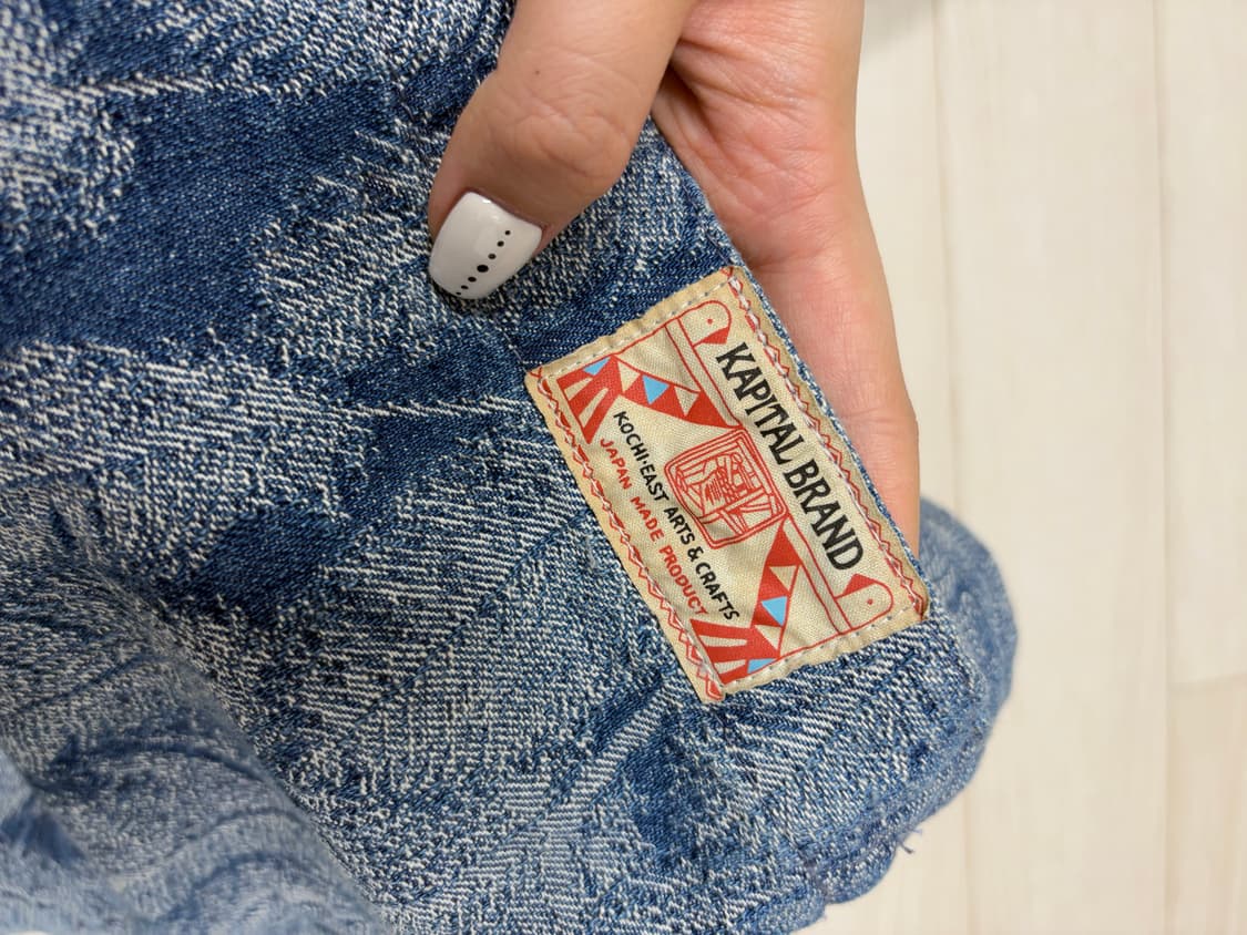 캐피탈 12온즈 맥파이 데님 메디슨 백 라지 인디고 라이트 상품이미지4