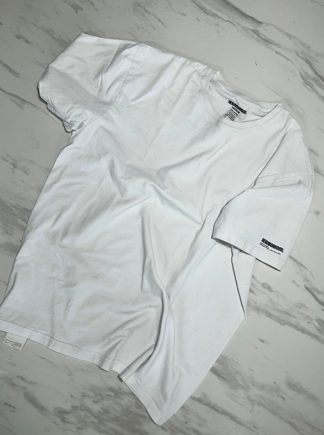 Neighborhood Regular Fit white Tee SizeM 상품이미지4