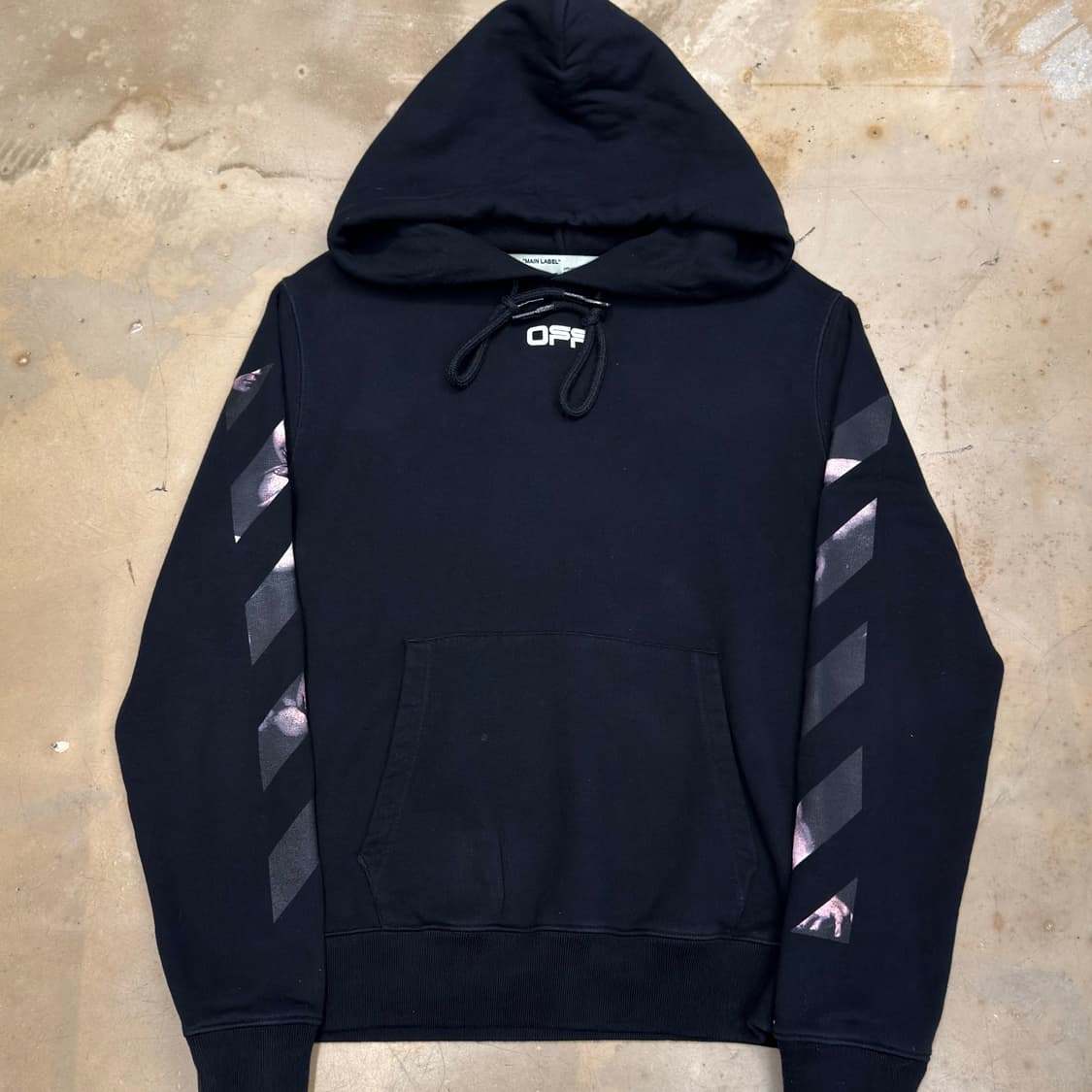 🫶🏻 오프화이트 카라바조 블랙 후드티 🫶🏻 상품이미지3