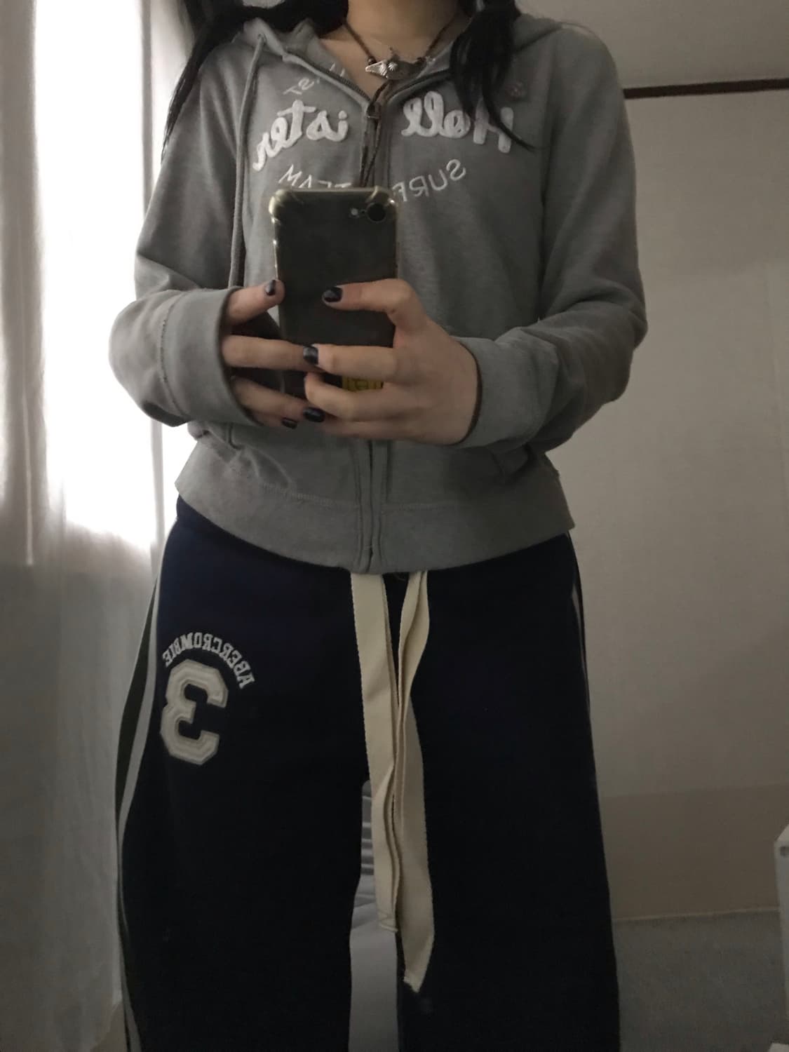 홀리스터 그레이 슬림핏 후드집업 상품이미지4