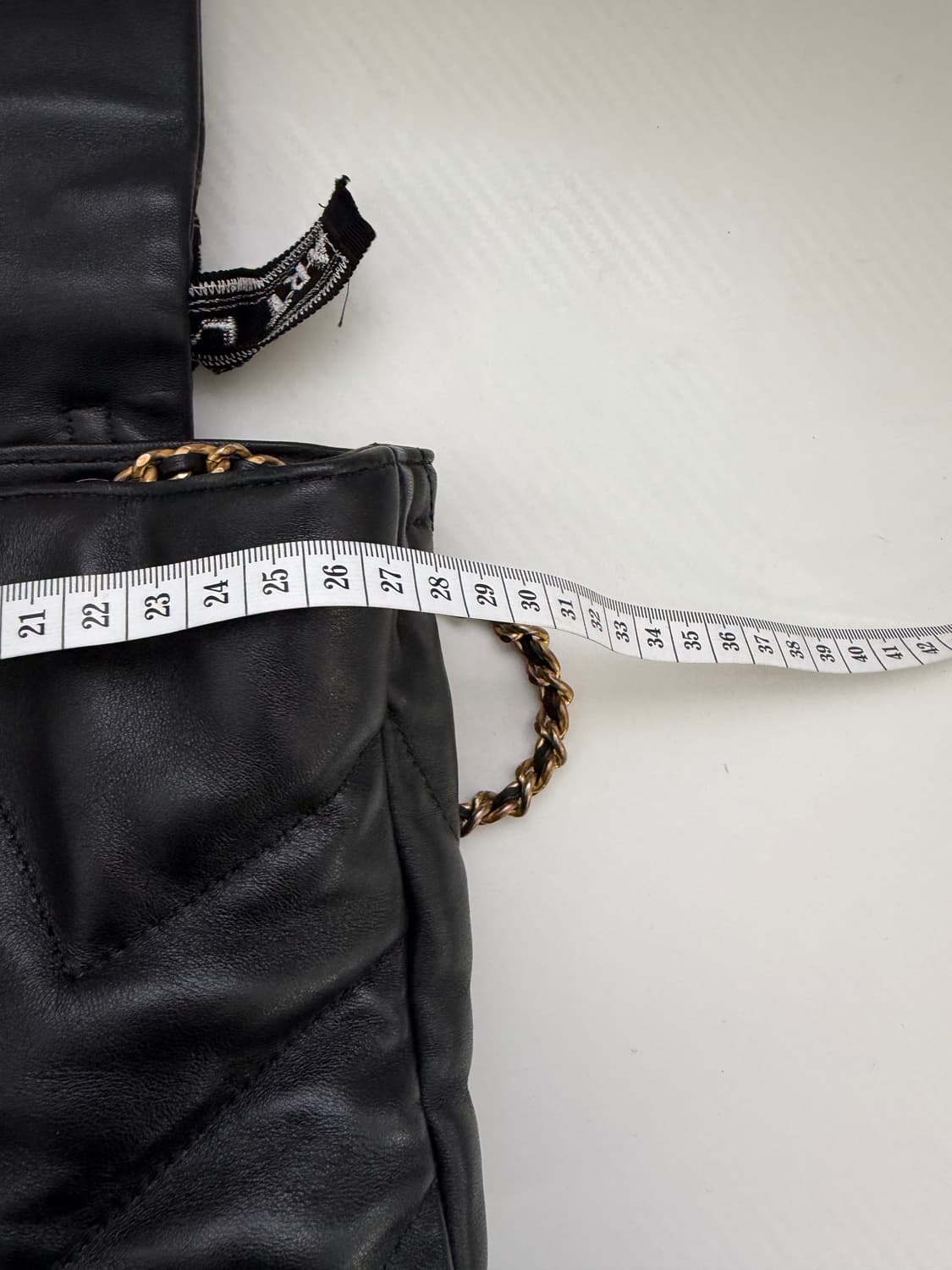 정품) 랑방 컬렉션 한섬 블랙 레더 체인 백팩 상품이미지8