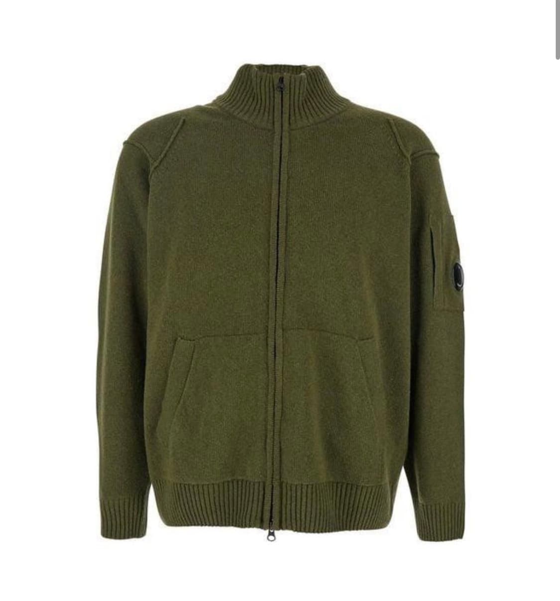 정품 CP 컴퍼니 랩스울 니트 집업 가디건 상품이미지1