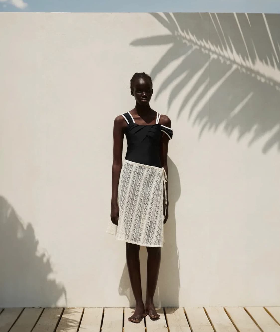 RE RHEE 레이어드 레이스 스커트 상품이미지1