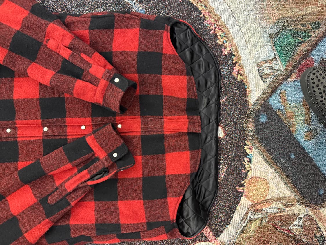 2018 베트멍 버팔로 체크 패딩 셔츠자켓 상품이미지4