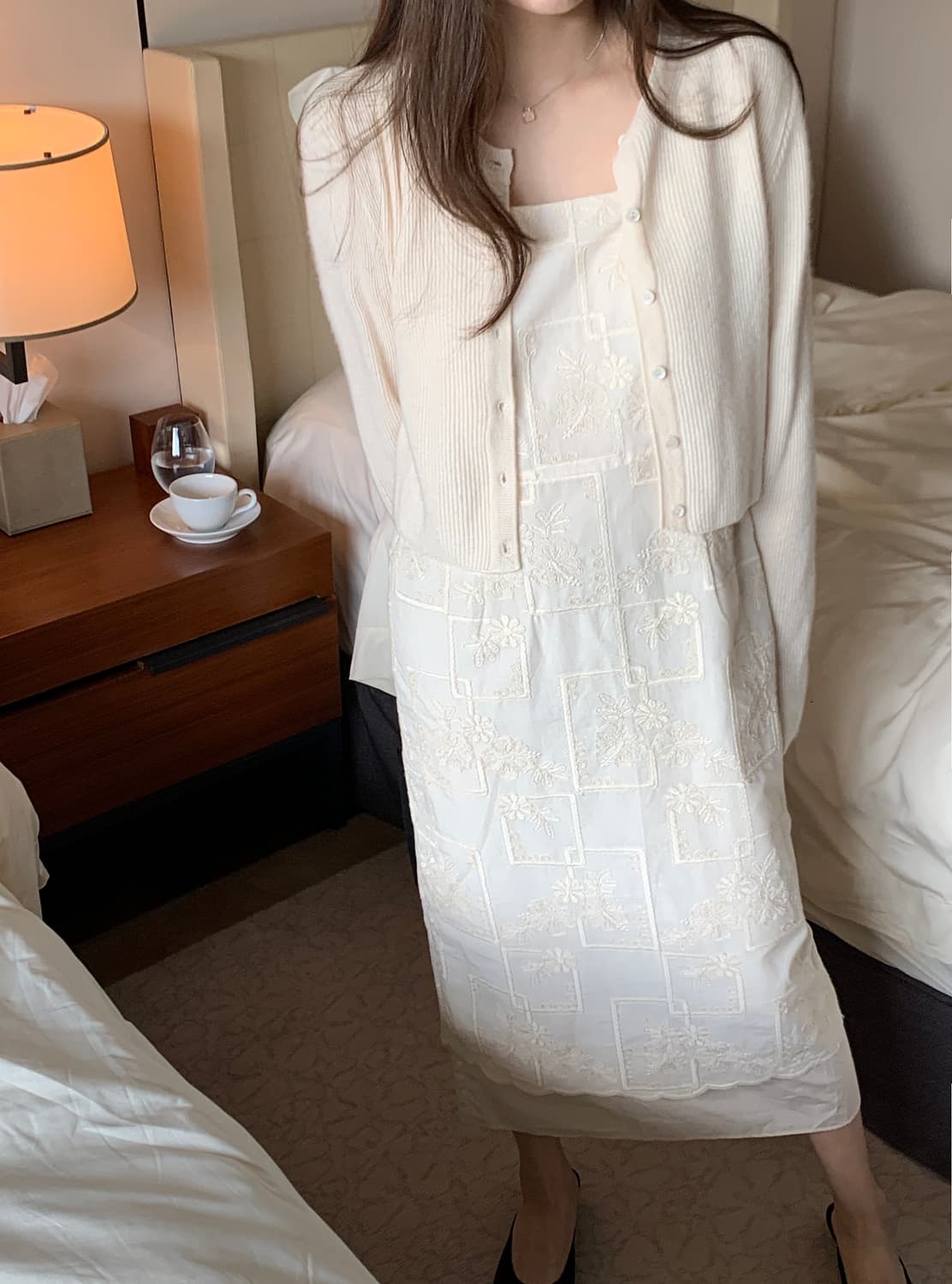 미엘miel 앤유가디건 크림 상품이미지4