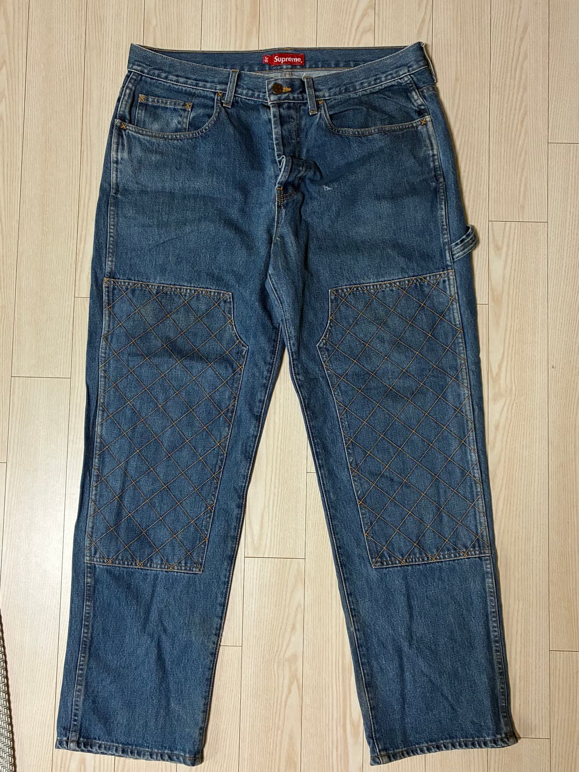 슈프림 다이아몬드 더블니 데님 36 상품이미지1