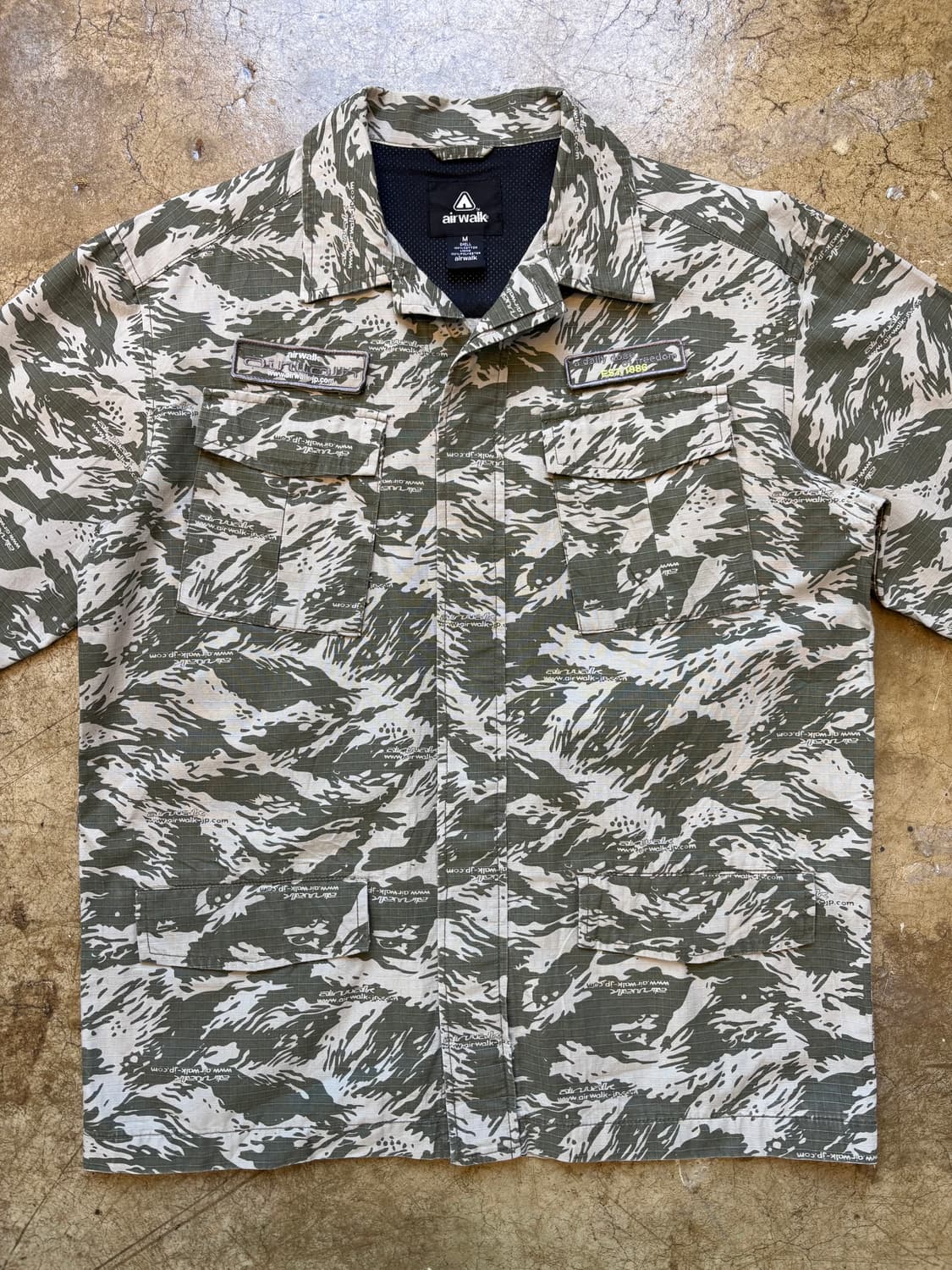 Airwalk 타이거 스트라이프 밀리터리 재킷 상품이미지2