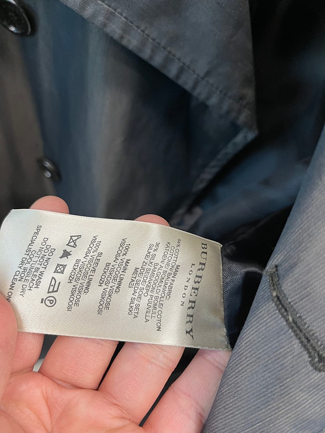 105) 버버리 런던 더블 트렌치코트  상품이미지7