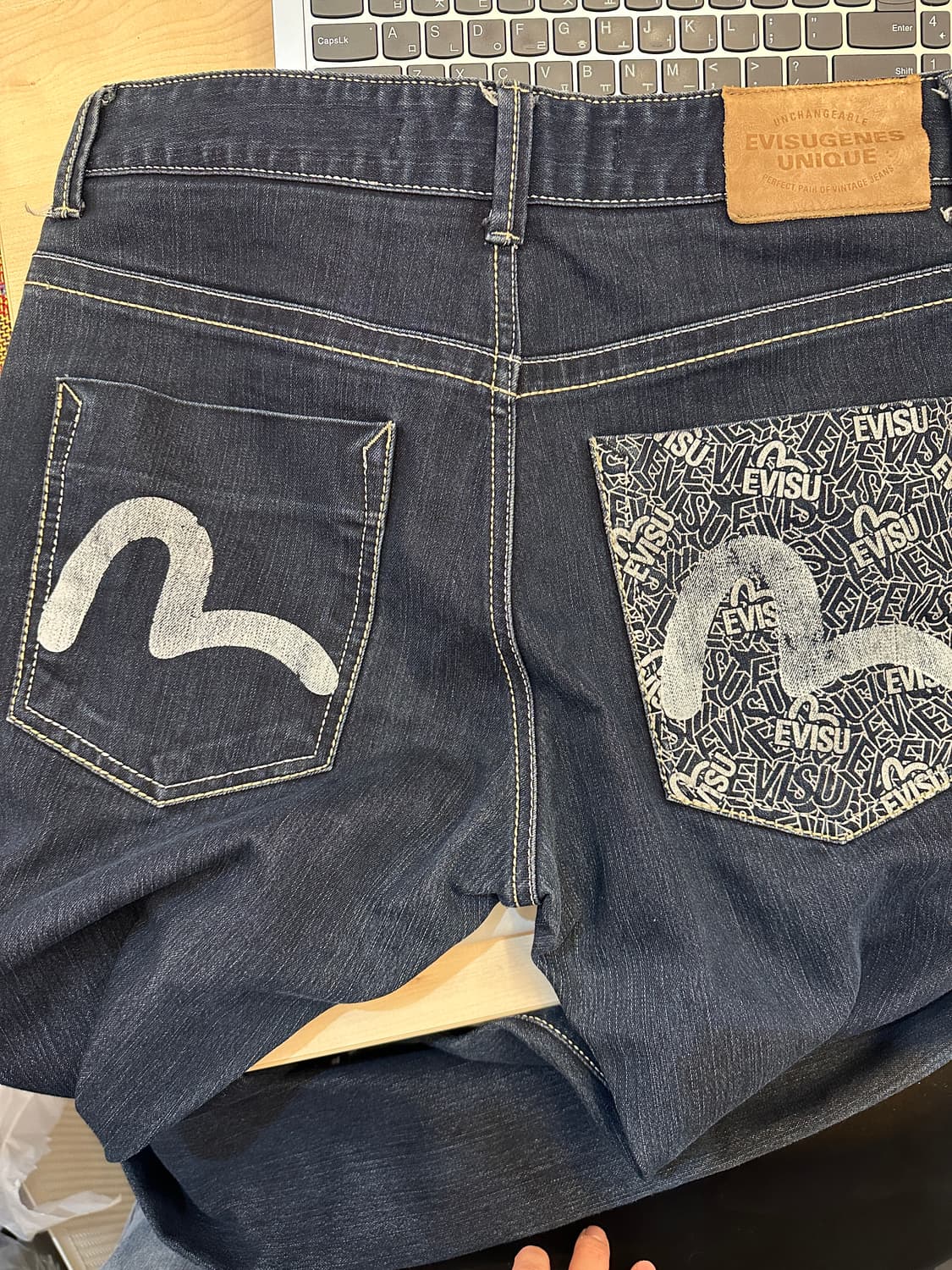34) 에비수 진스 진청 데님 팬츠 상품이미지5