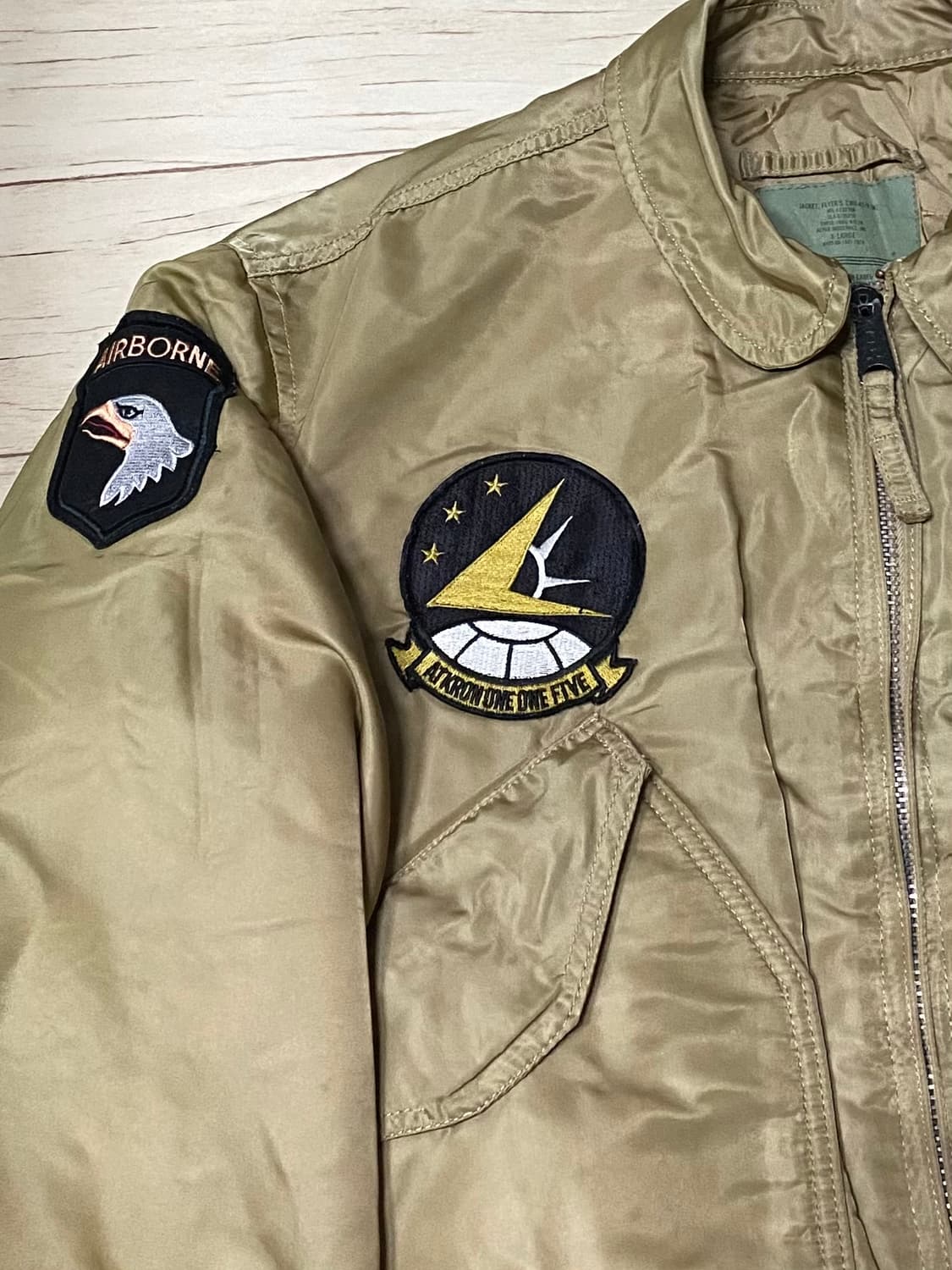 알파인더스트리 빈티지 ma-1 패치 항공자켓 XL 상품이미지4