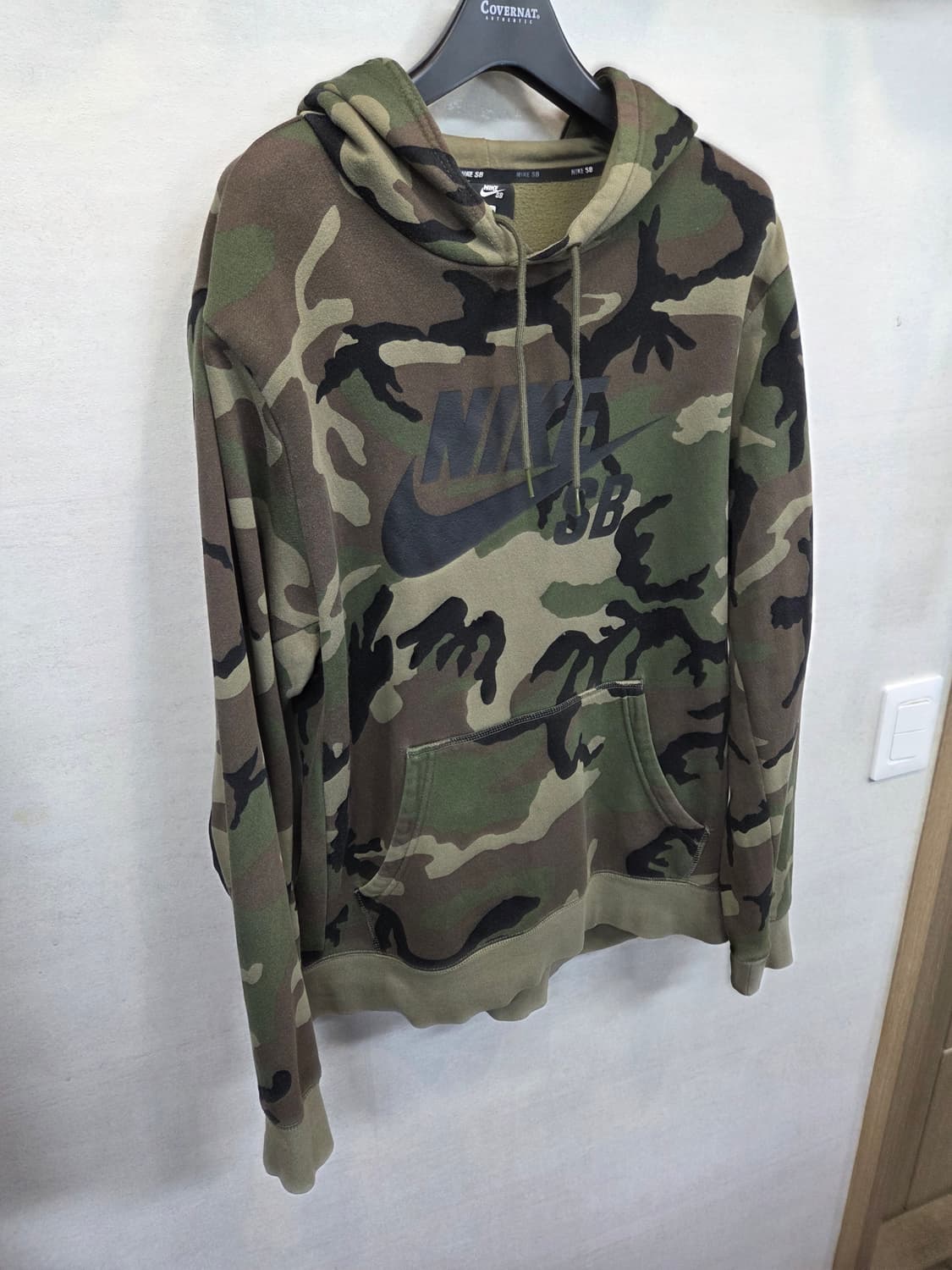 나이키 해외판 sb 빅로고 카모 기모 후드티 L 상품이미지6