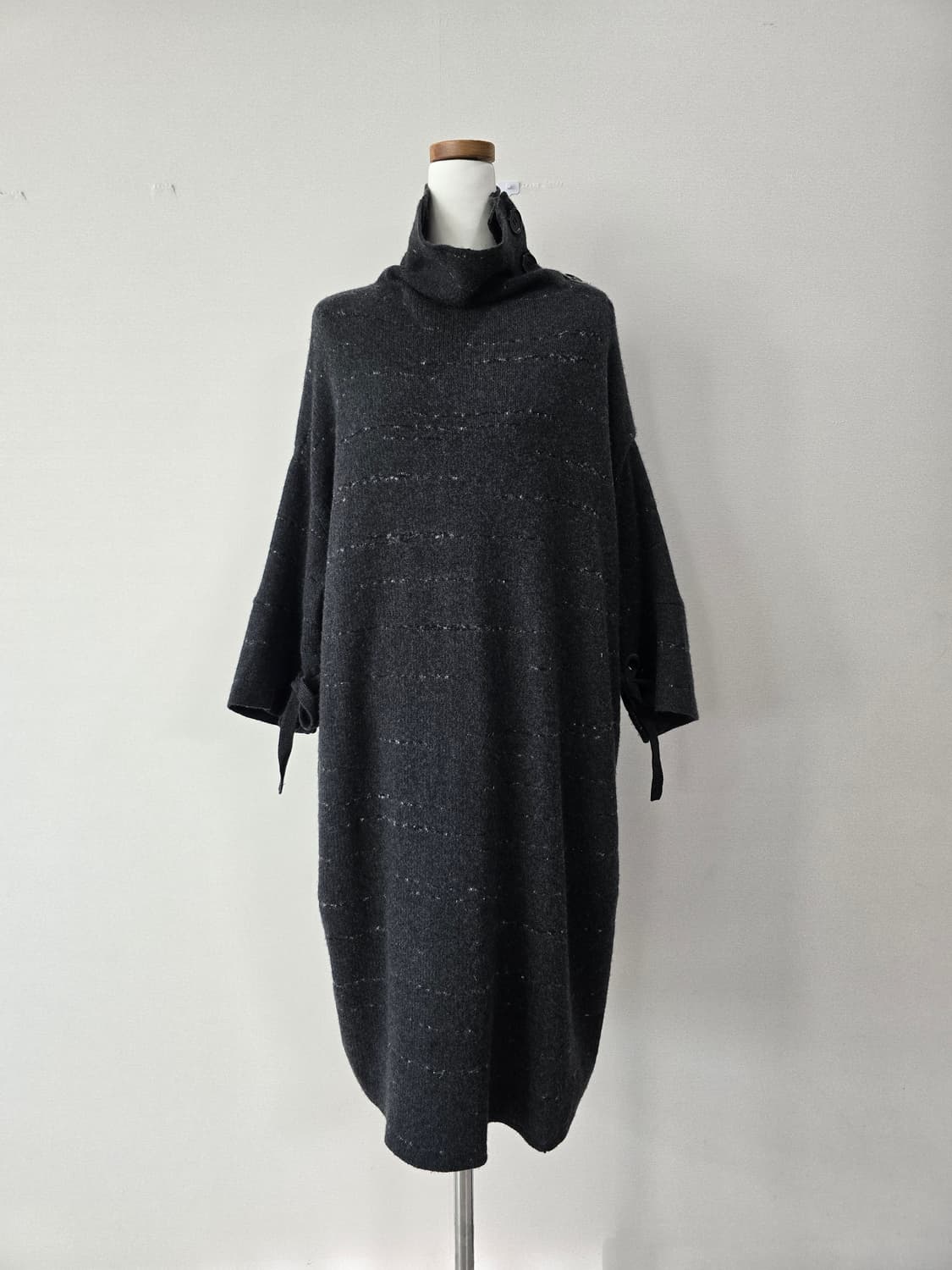 타임 도톰 부드러운 울100% 아방소매 원피스 상품이미지2