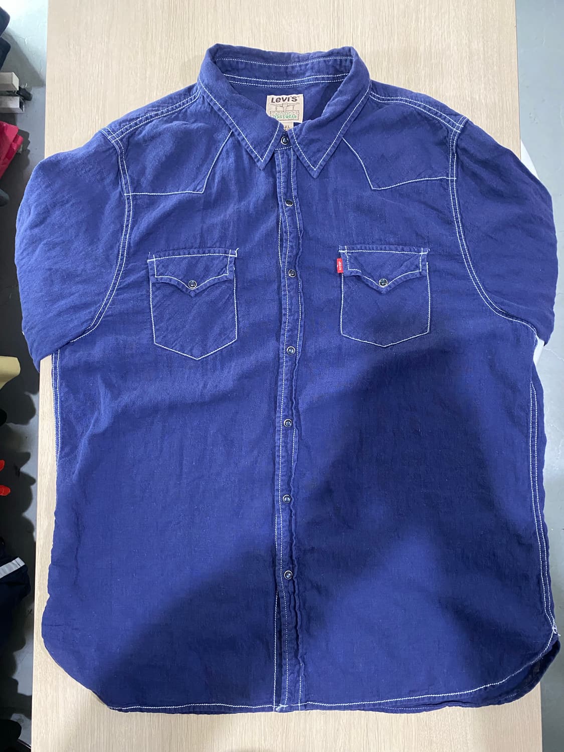 리바이스 린넨 웨스턴 셔츠 xxl 상품이미지3