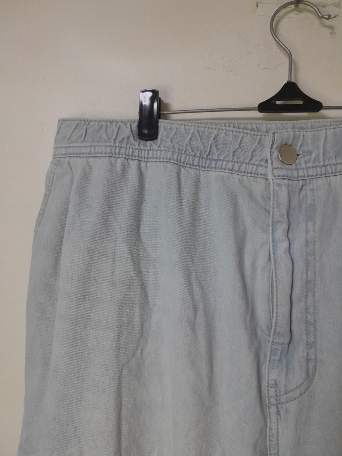 24SS 솔리드옴므 연청 밴딩 데님바지 52/36" 상품이미지4