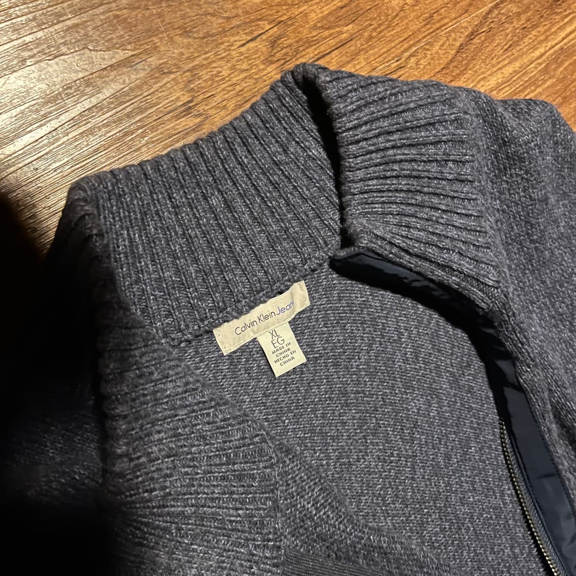 Calvin Klein Cotton Zip-Up Knit 상품이미지4