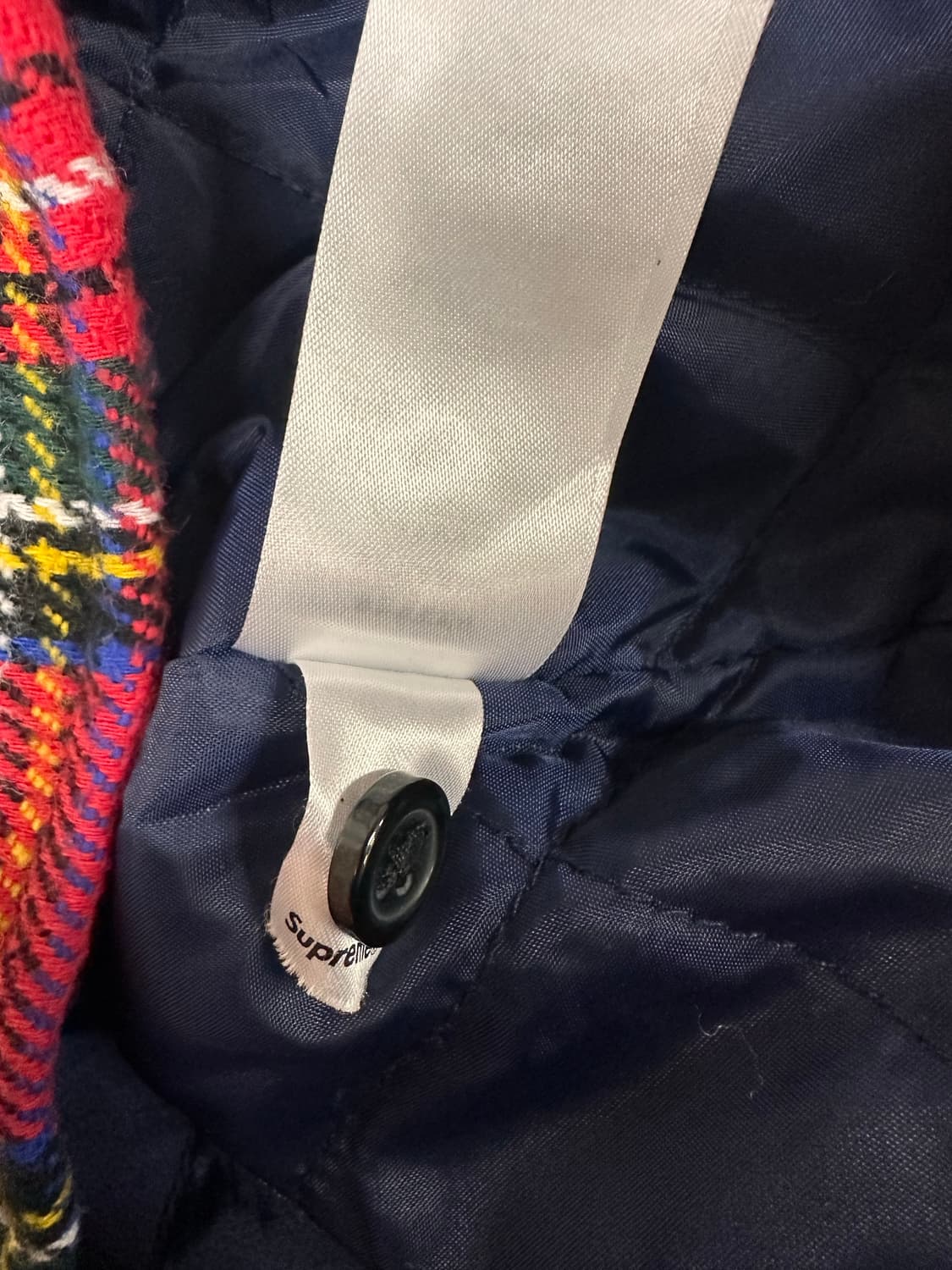 (L)슈프림 23FW 타탄 플란넬 후드 자켓 상품이미지8