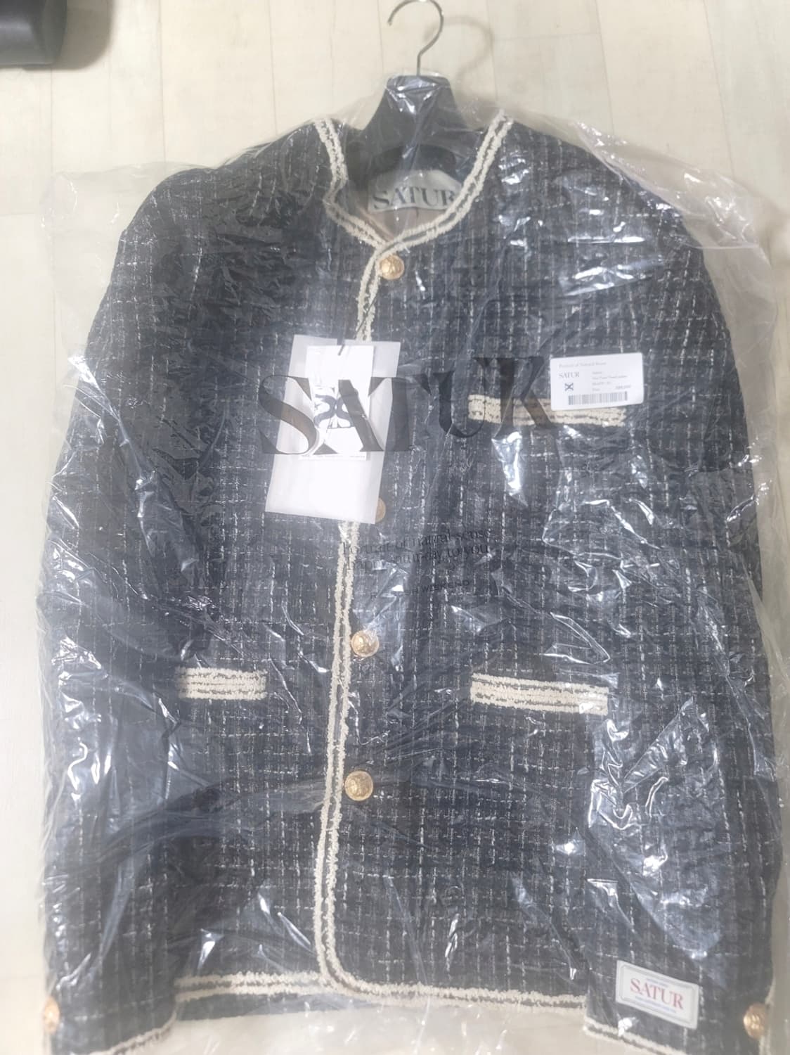 세터 몰턴 트위드 자켓 L 상품이미지1