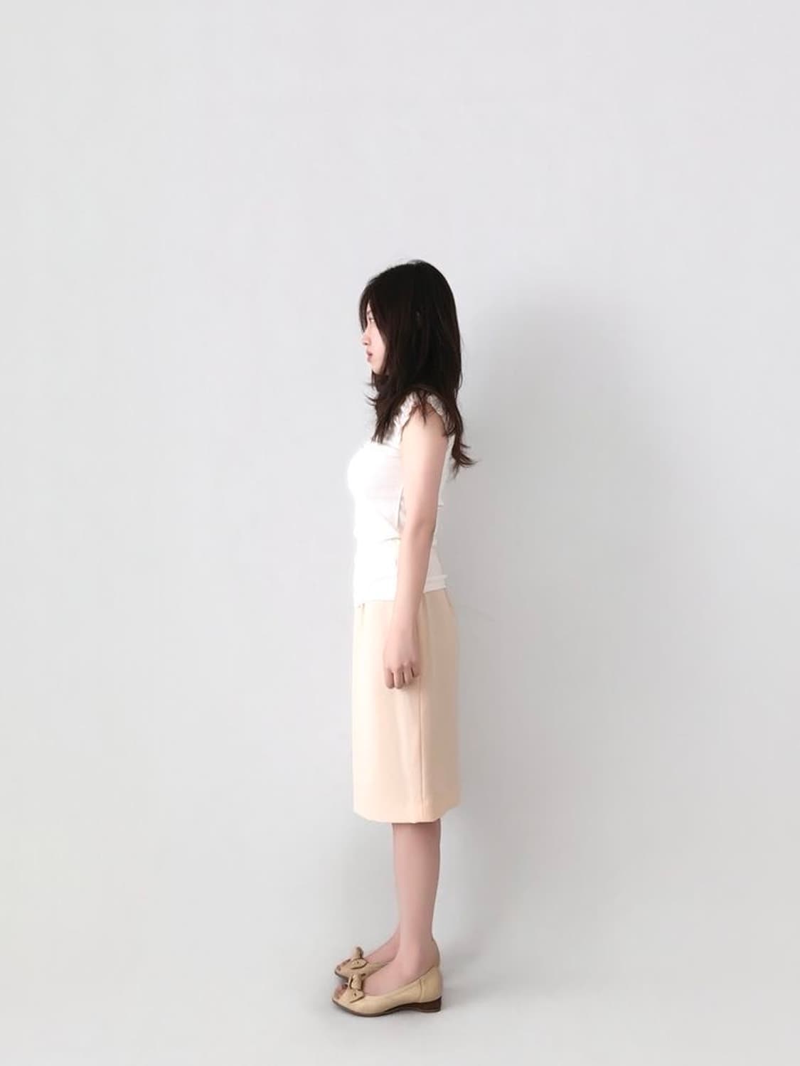 pale apricot midi skirt 상품이미지2
