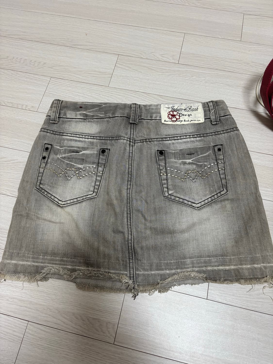 하자확인) 데님 미니스커트 빈티지 y2k 펑크 갸루 그런지페어리 상품이미지2