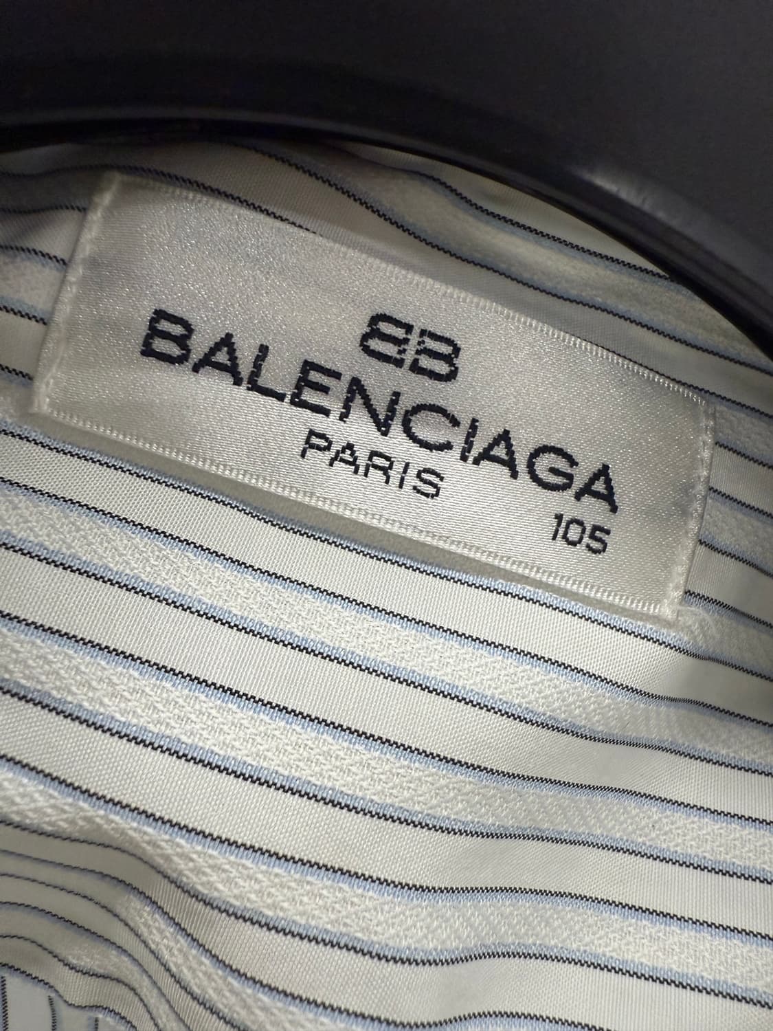 발렌시아가 파리 BB 로고 스트라이프 셔츠 상품이미지3