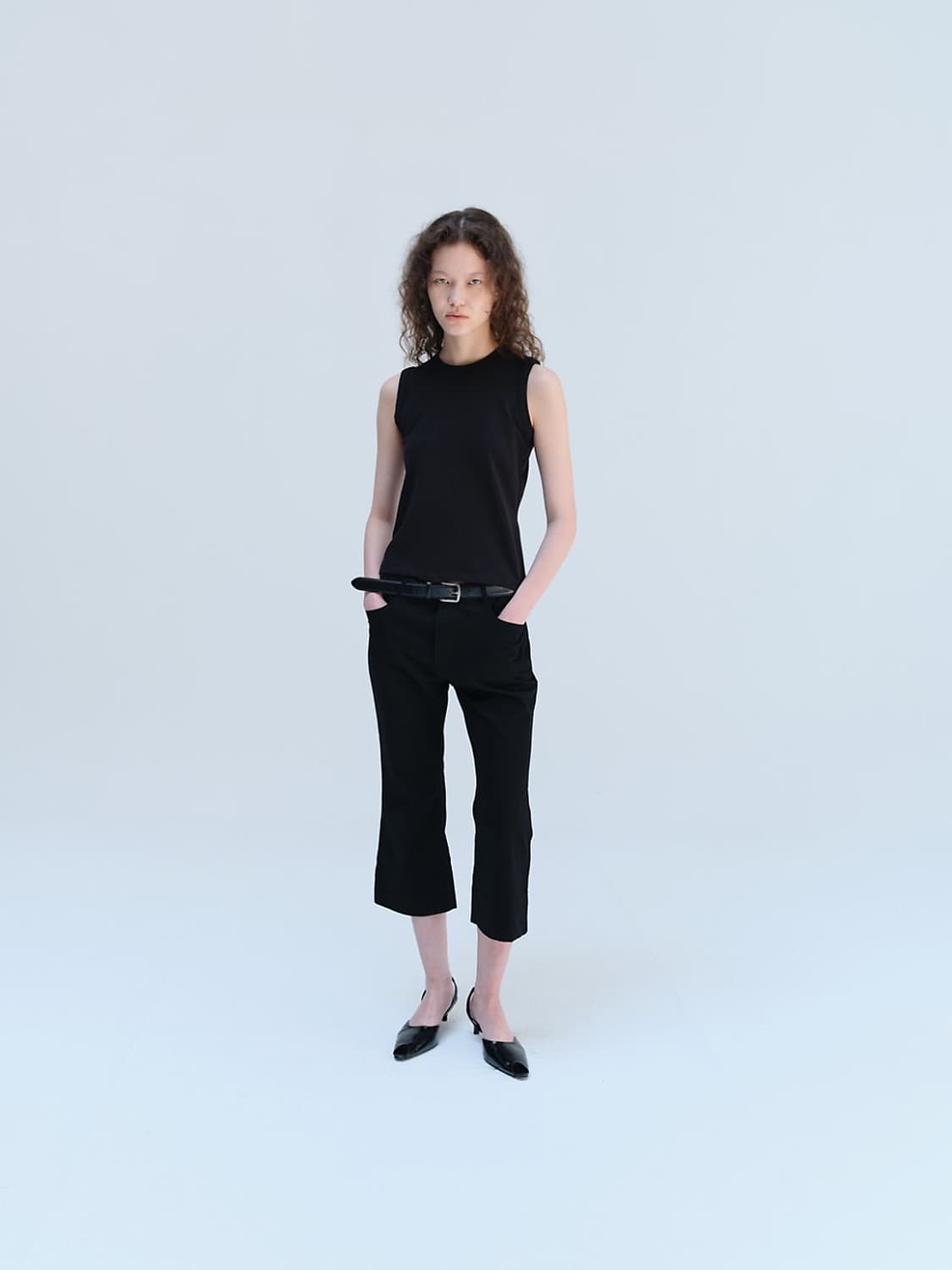 리포스 코튼 카프리 팬츠 상품이미지2