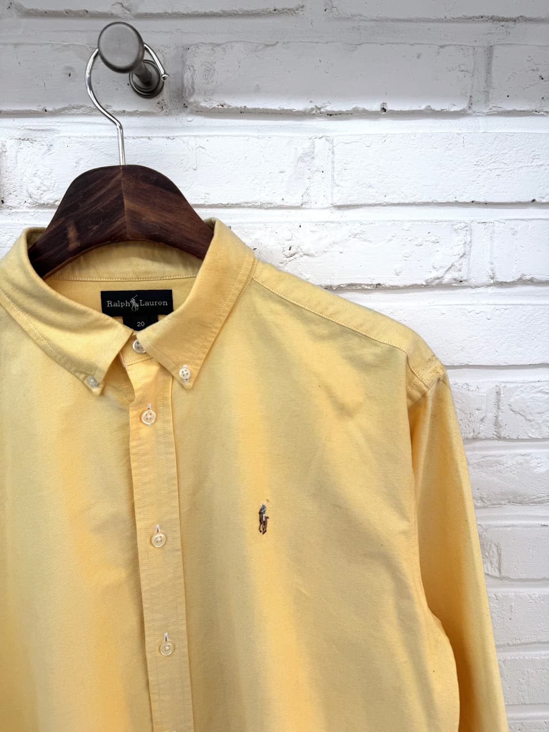 폴로 옐로우 코튼 셔츠 상품이미지4
