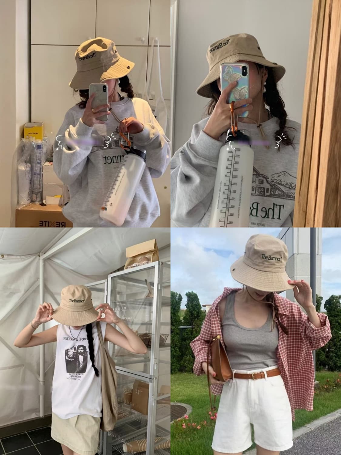 베이지 더바넷 버킷햇 어부모자 벙거지모자 상품이미지4