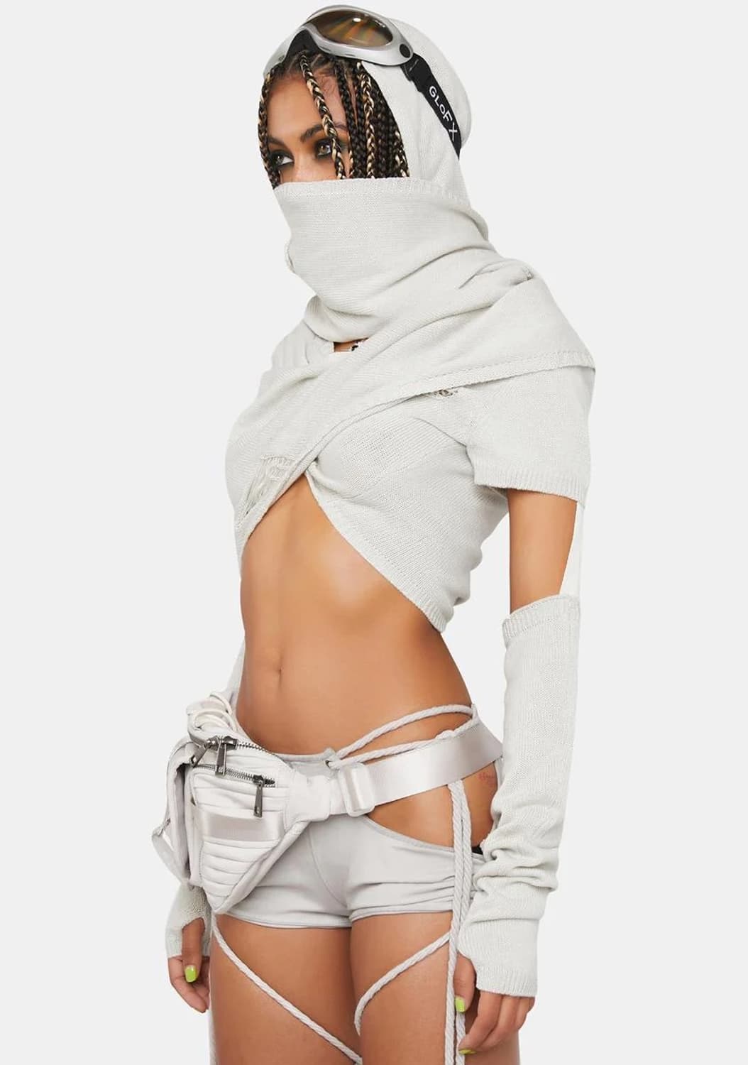 Darker Wavs Dollskill 스카프 Wrap Top 상의  상품이미지1