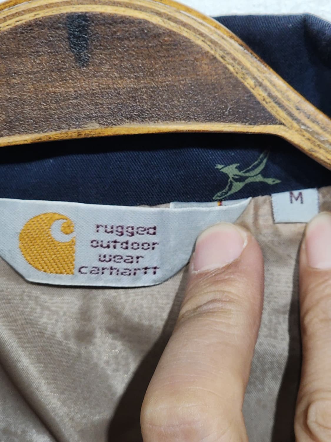 (M) 칼하트 휴스톤 자켓 패턴 블루종 점퍼 아메카지  상품이미지3