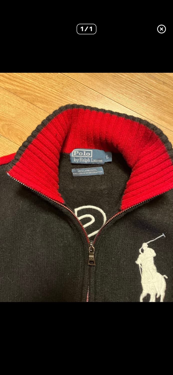 폴로랄프로렌 빅포니 램스룰 니트집업 상품이미지3