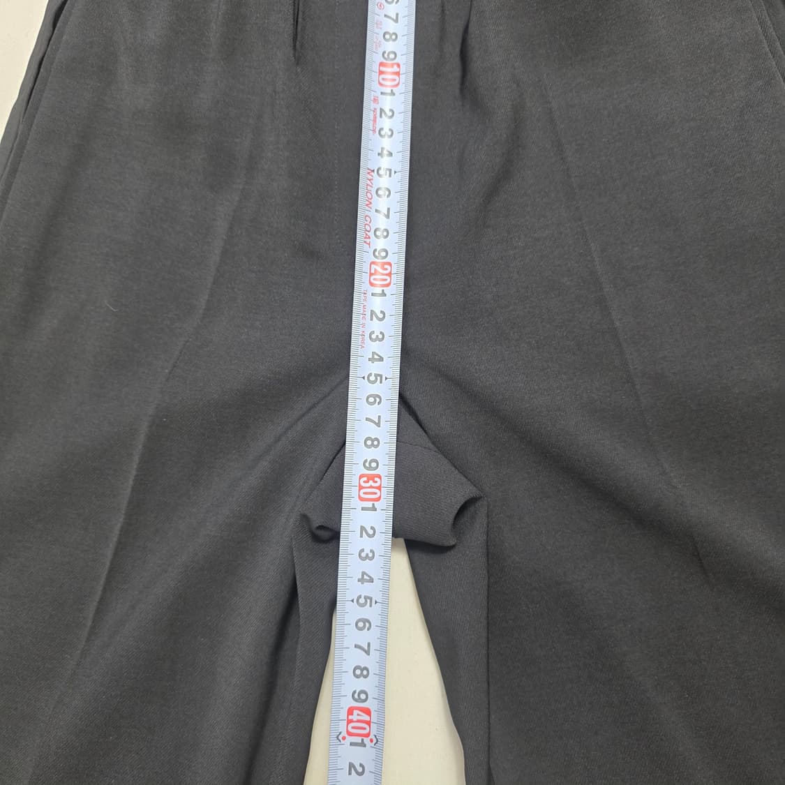 1187 [system]한섬 핀턱 와이드 슬랙스 44 상품이미지6