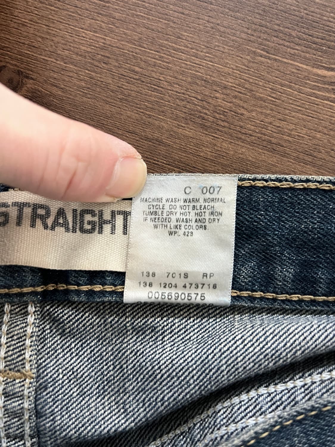 00‘s Levis 리바이스 569 루즈 스트레이트 데님 팬츠 상품이미지7