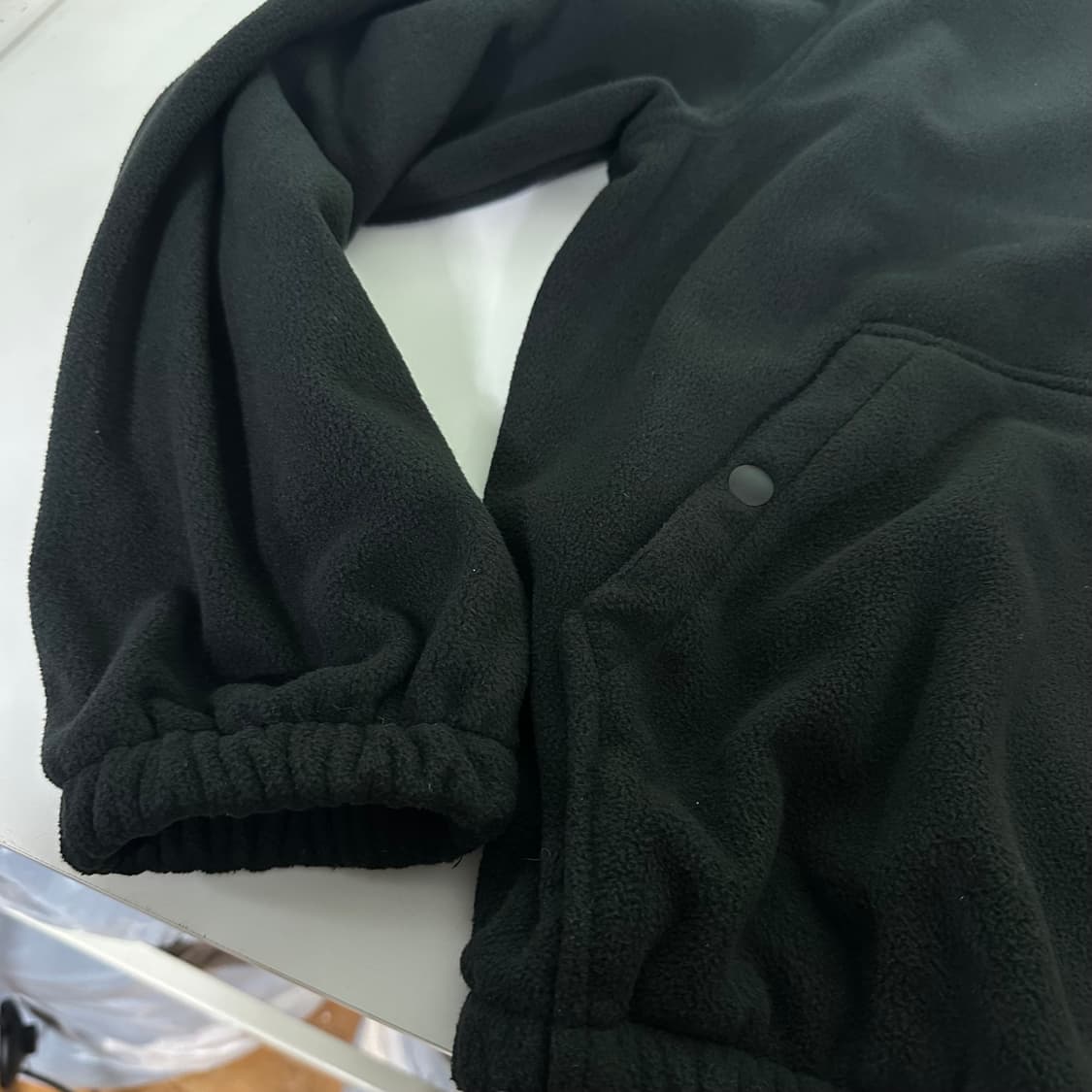 L-XL 라퍼지스토어 오버핏 기본로고 딥그린 플리스자켓 상품이미지3