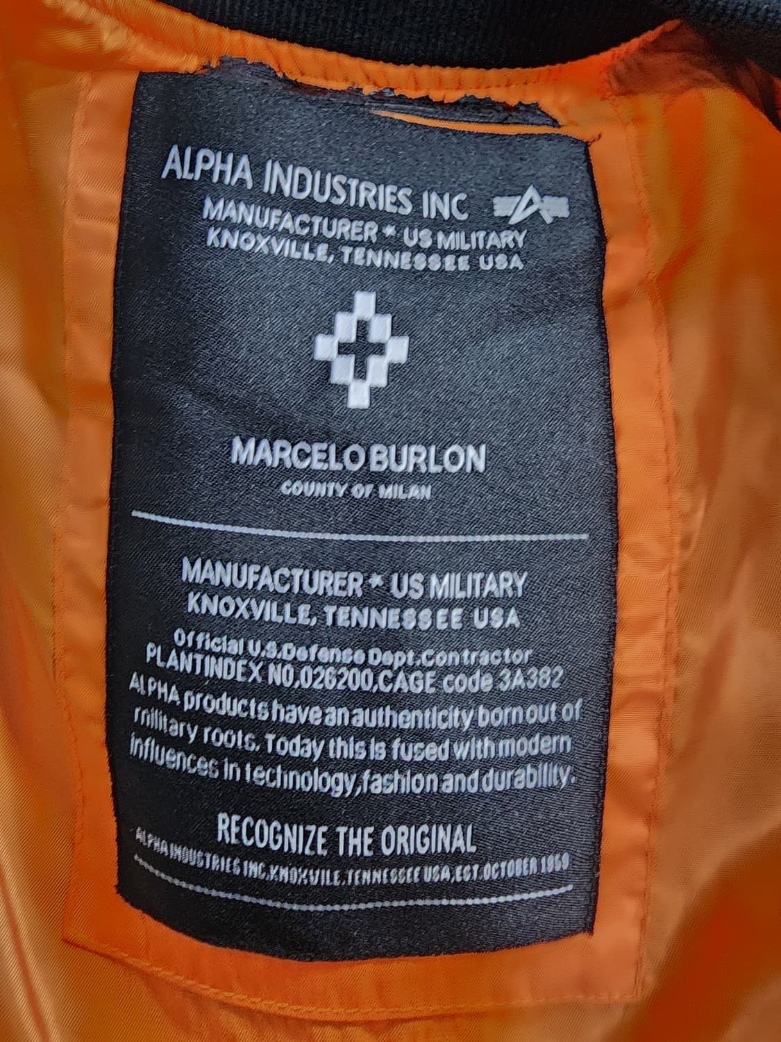 마르셀로불론 알파인더스트리 콜라보 블랙 봄버 자켓 상품이미지4