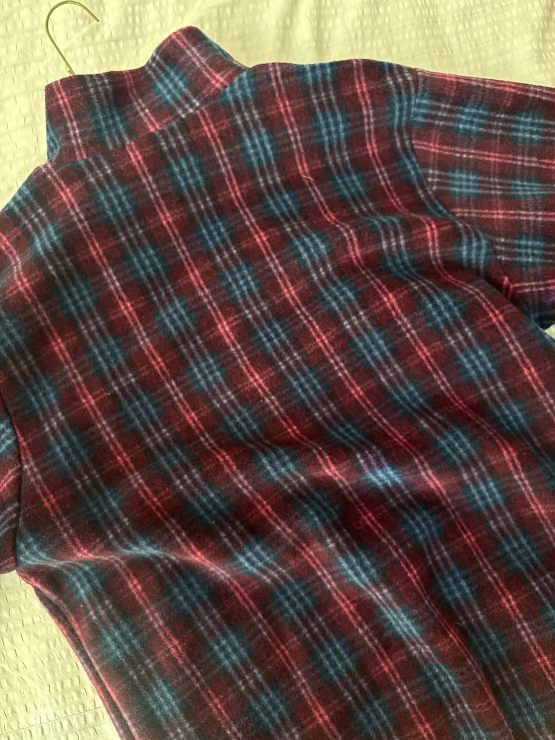 Awsome sauce 체크 후리스 상품이미지2