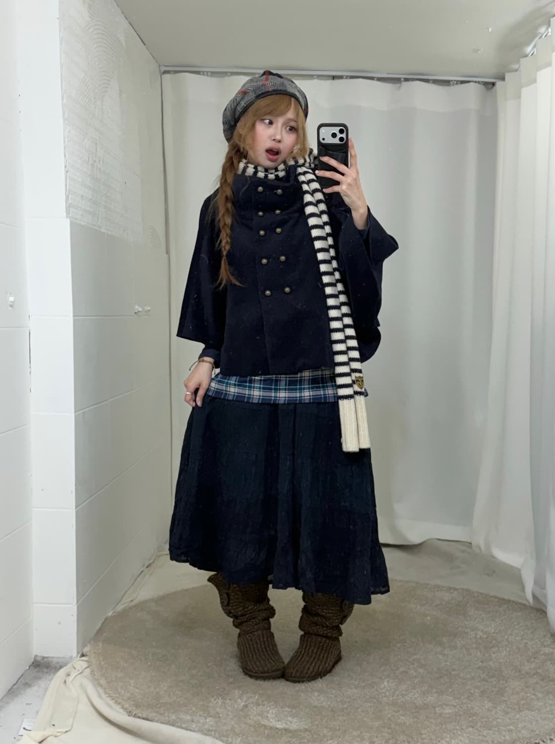 네이비 마법소녀깔 니혼진 케이프 코디세트 상품이미지1