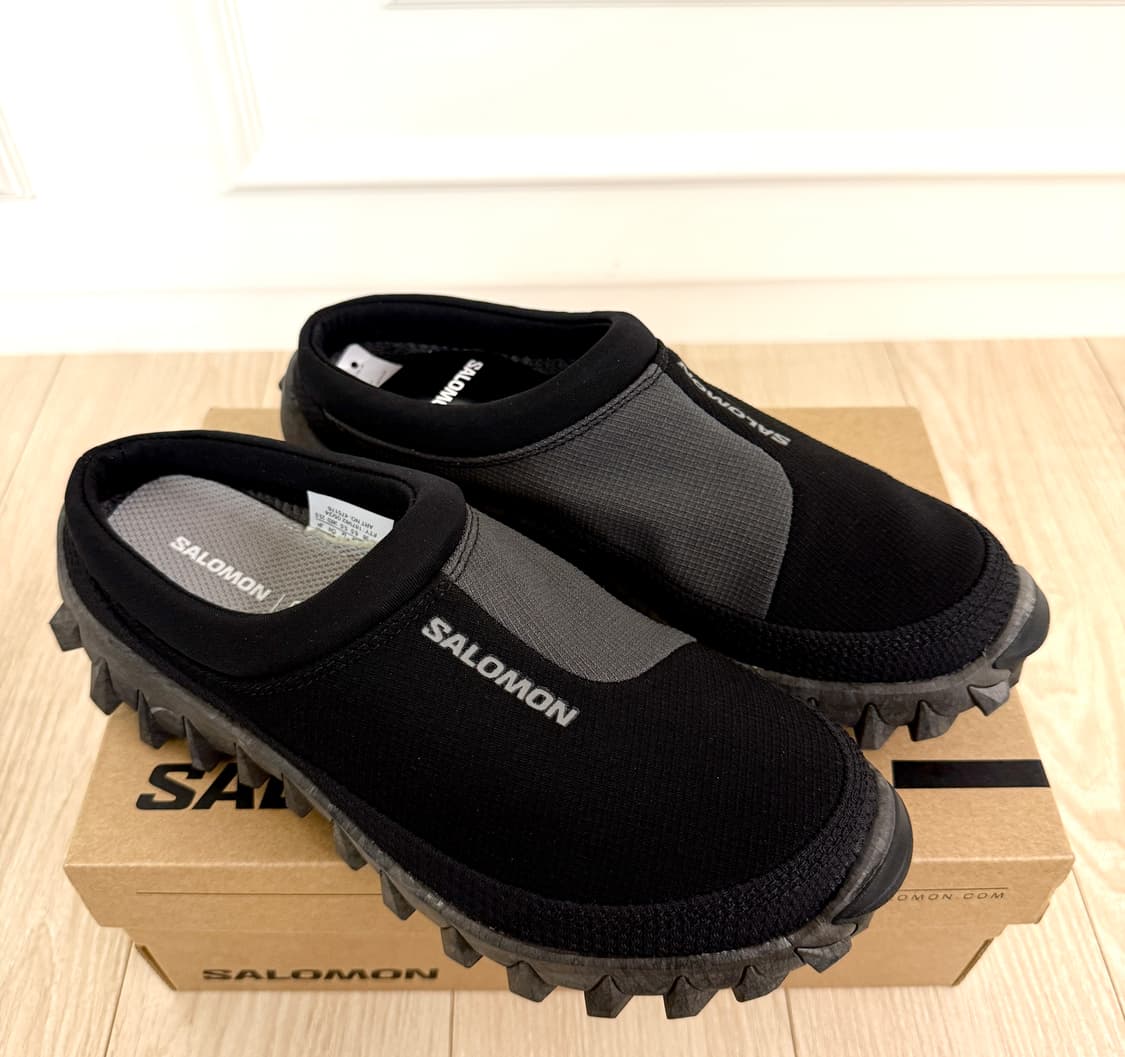 (225,235)(새상품)살로몬 스노우 클로그 블랙 아스팔트 방한화 상품이미지2