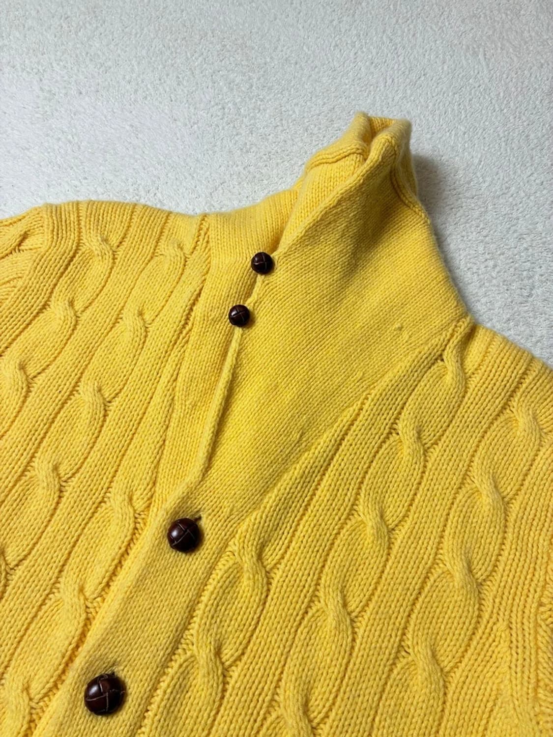 폴로 랄프로렌 클래식 울 꽈배기 숄카라 니트 가디건 PN6621 상품이미지3