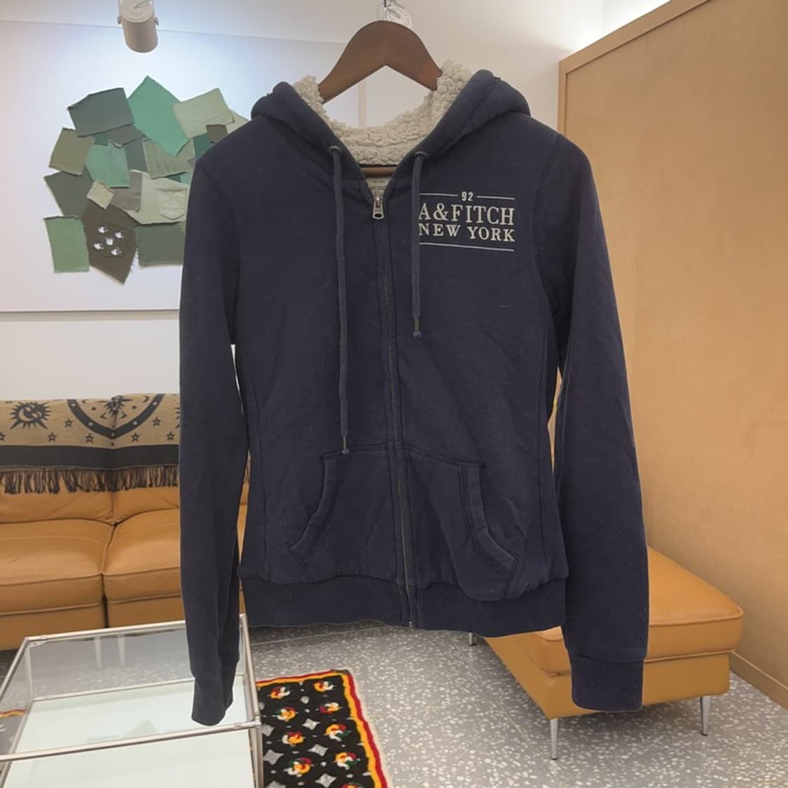 아베크롬비 Y2K 빈티지 양털 후드집업 M C06984 상품이미지3