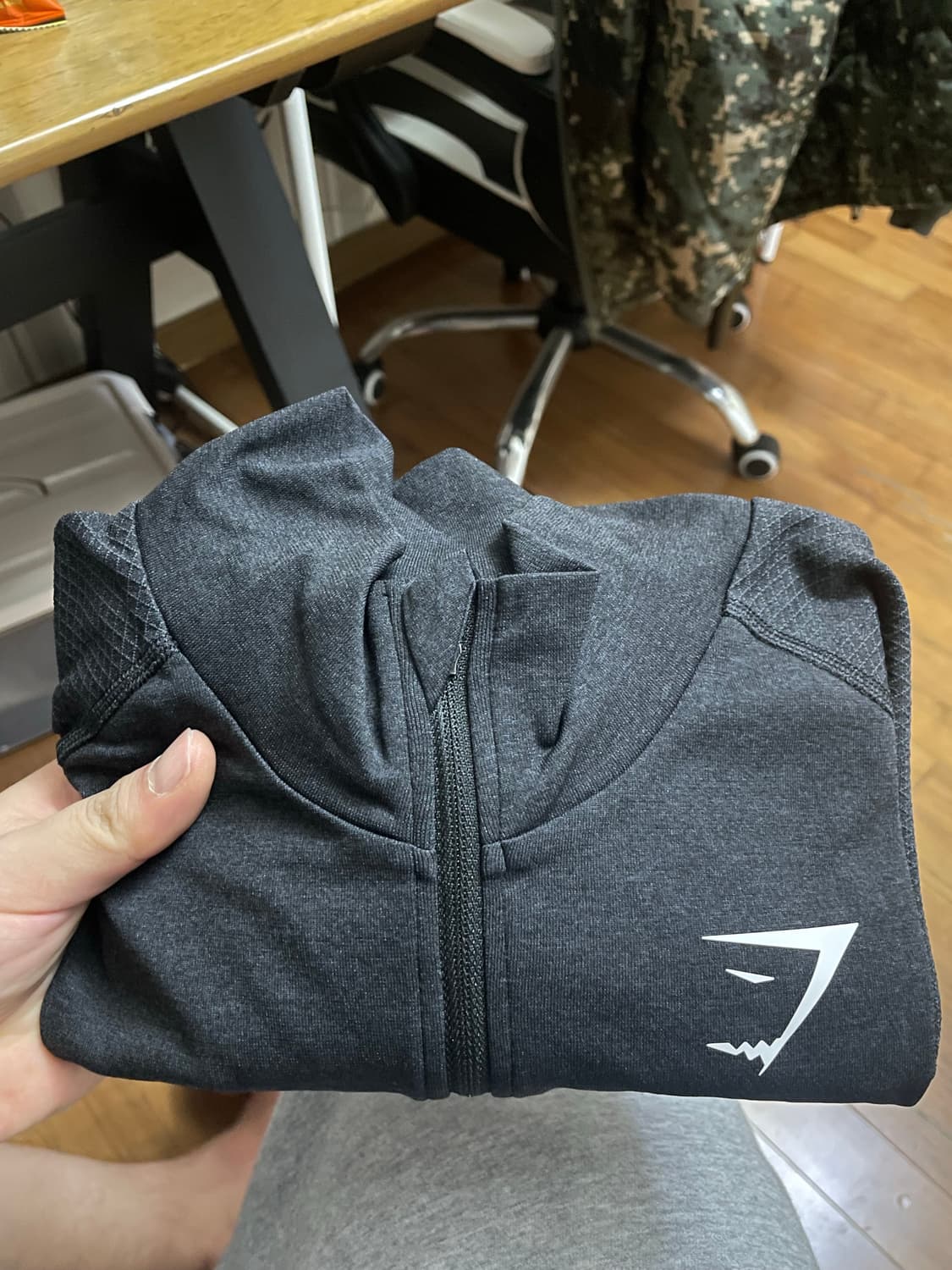 짐샤크 Vital 1/4 Zip 긴팔 블랙 XL 상품이미지4