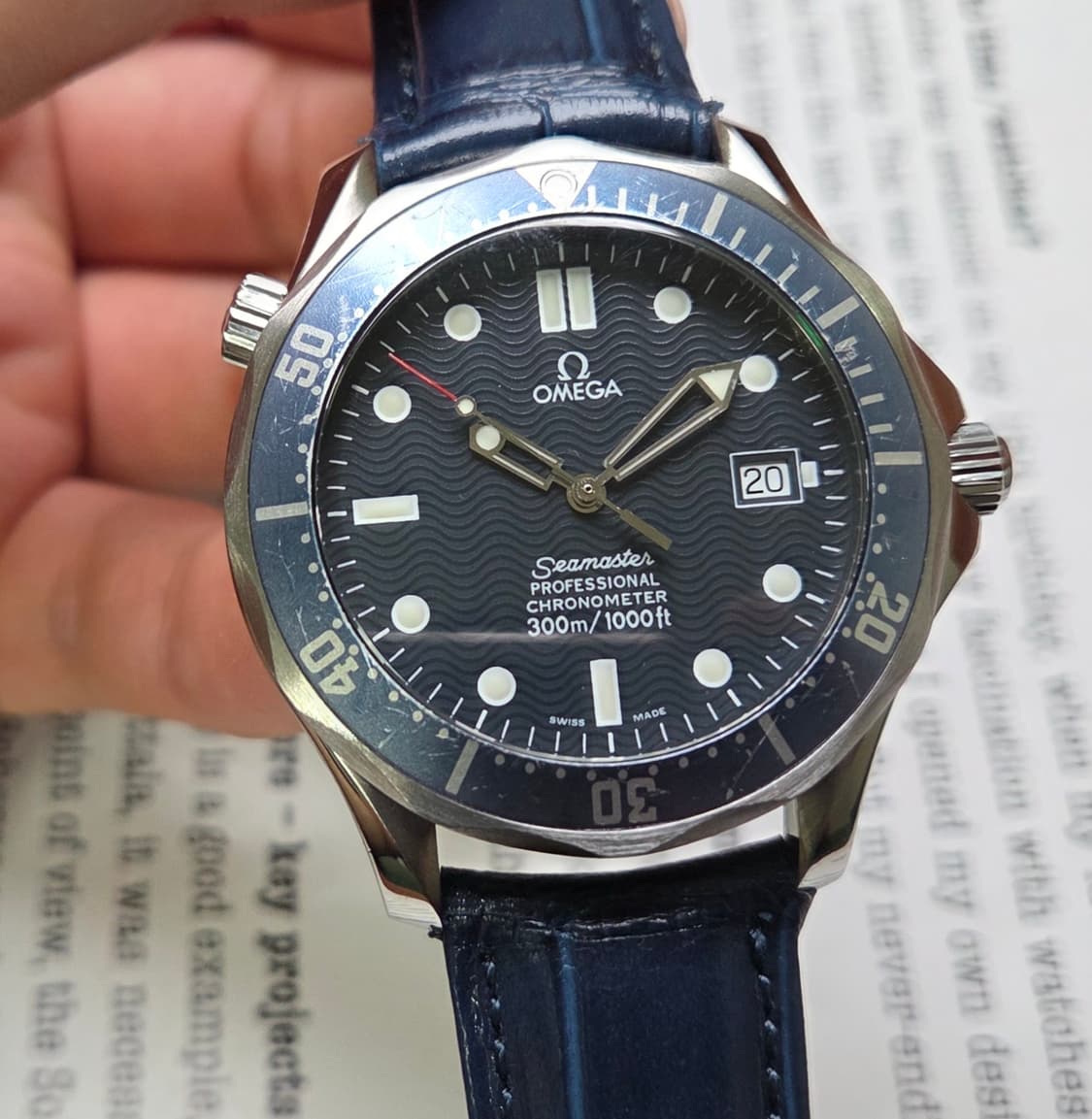 레어] 오메가 씨마스터 300m 물결 41mm 크로노미터 오토매틱 상품이미지1