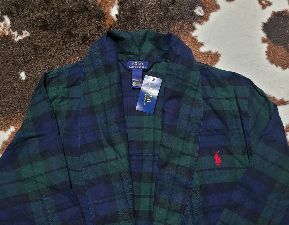 (새제품)폴로 랄프로렌 남성용 타탄체크 로브 M 상품이미지5