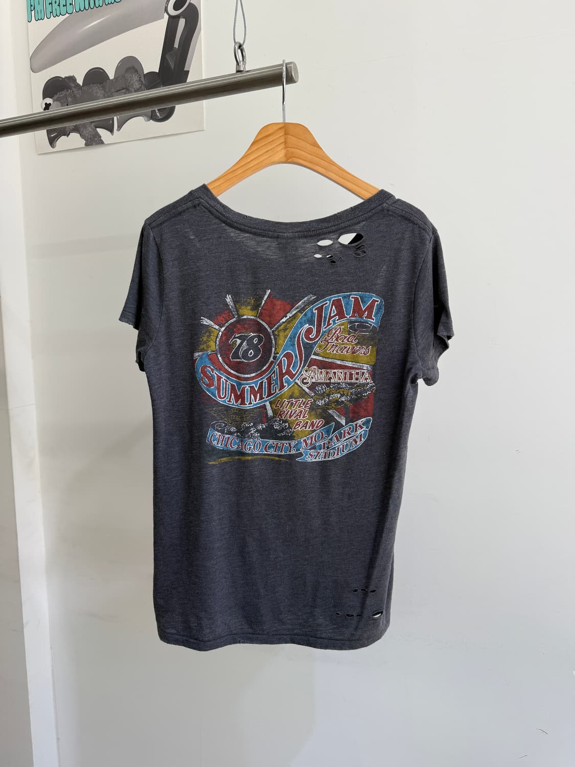 MOUSSY 펀칭 프린팅 티셔츠  상품이미지5