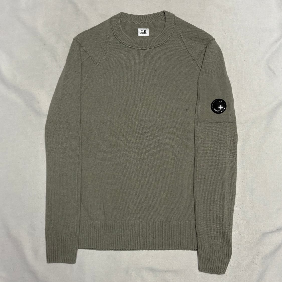 100 C.P. 컴퍼니 화이트 멜란지 울 니트 상품이미지2