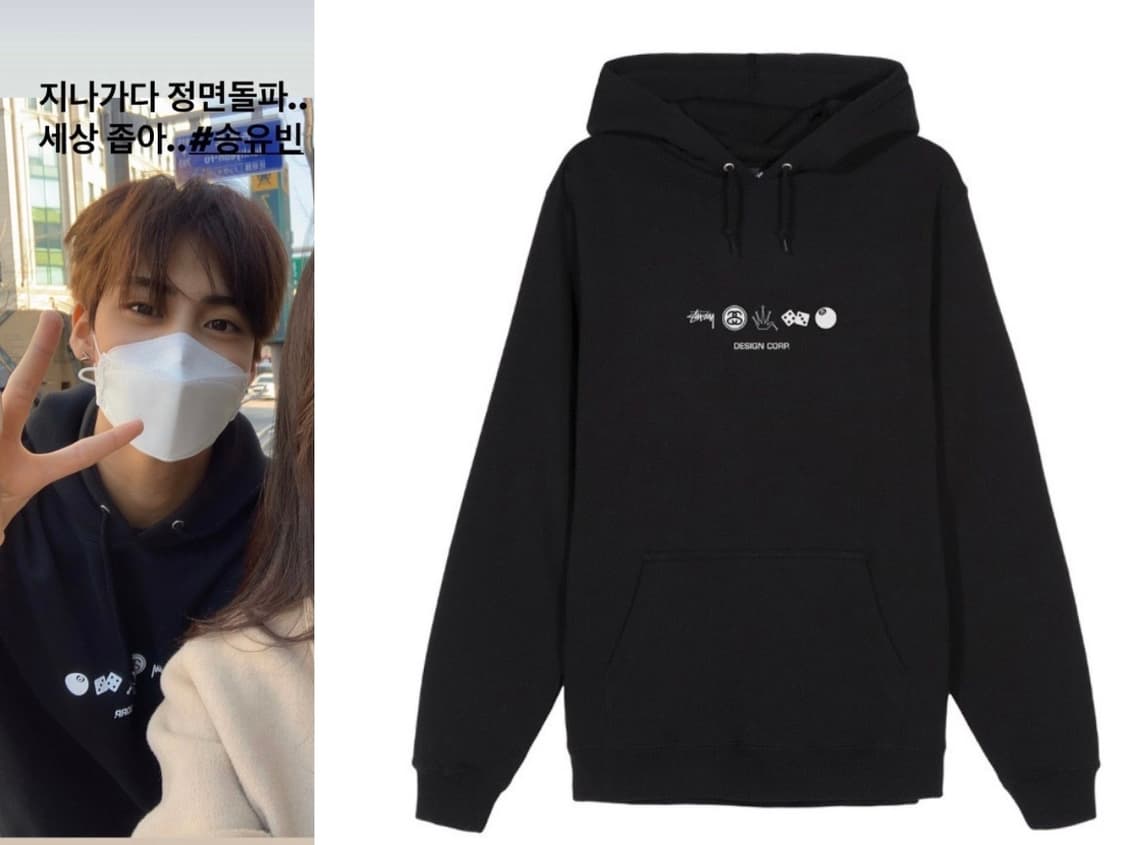 스투시 글로벌 지구 디자인 후드 L 사이즈 상품이미지2