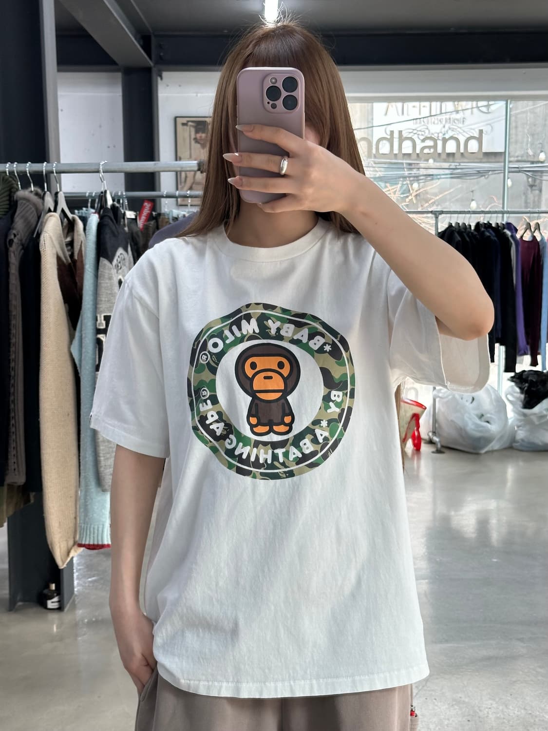 베이프 퍼스트카모 마일로 비지웍스 반팔티 상품이미지1