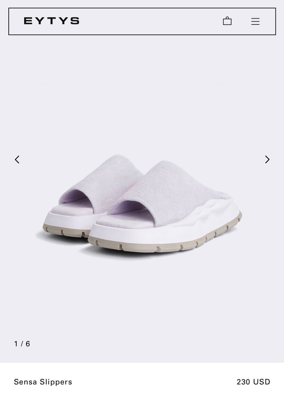 EYTYS 이티스 퍼플 센사 샌들 슬리퍼 265mm 상품이미지2