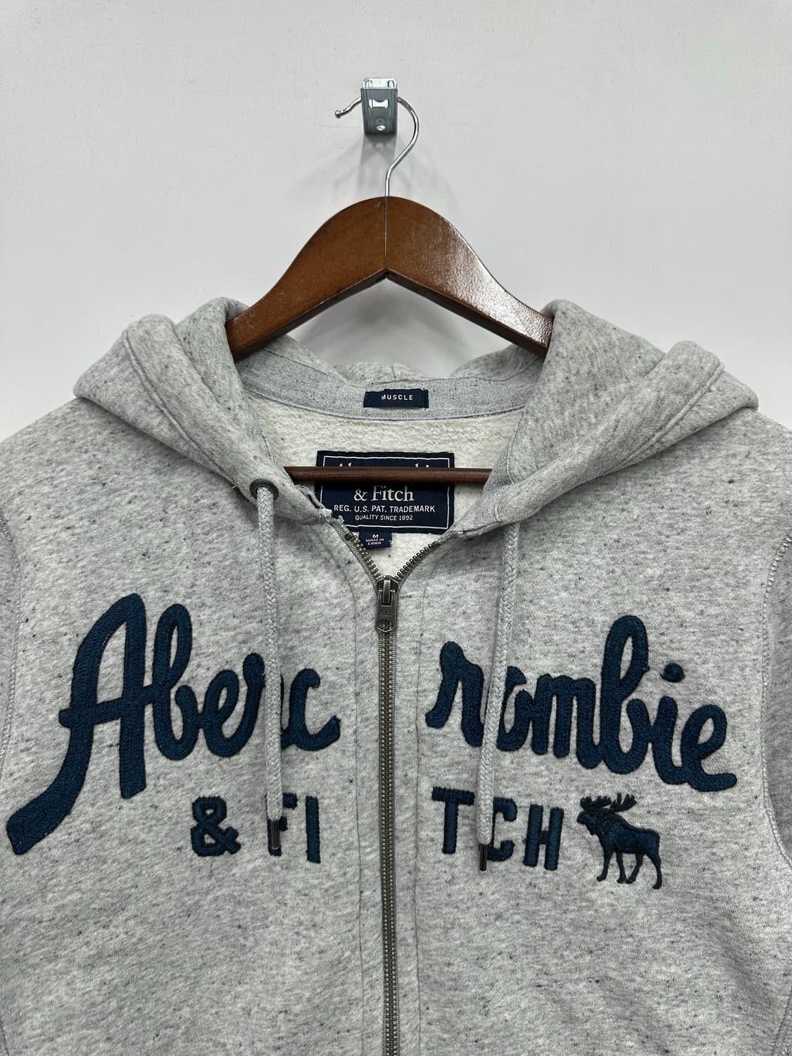 아베크롬비 그레이 후드집업 상품이미지2