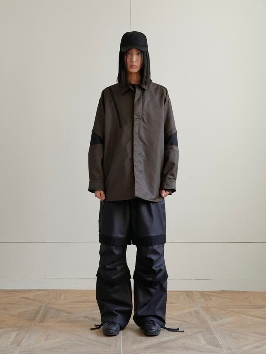 [1] 파 아카이브 레이어드 워크 팬츠 블랙 상품이미지2